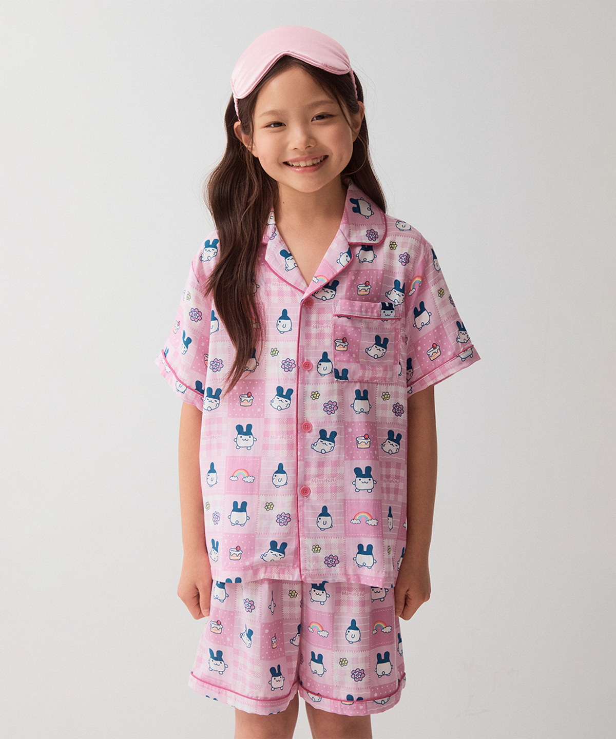 스파오 키즈(SPAO KIDS) [키즈] (다마고치) 반팔 파자마(Pink)_SPPPG37KU2
