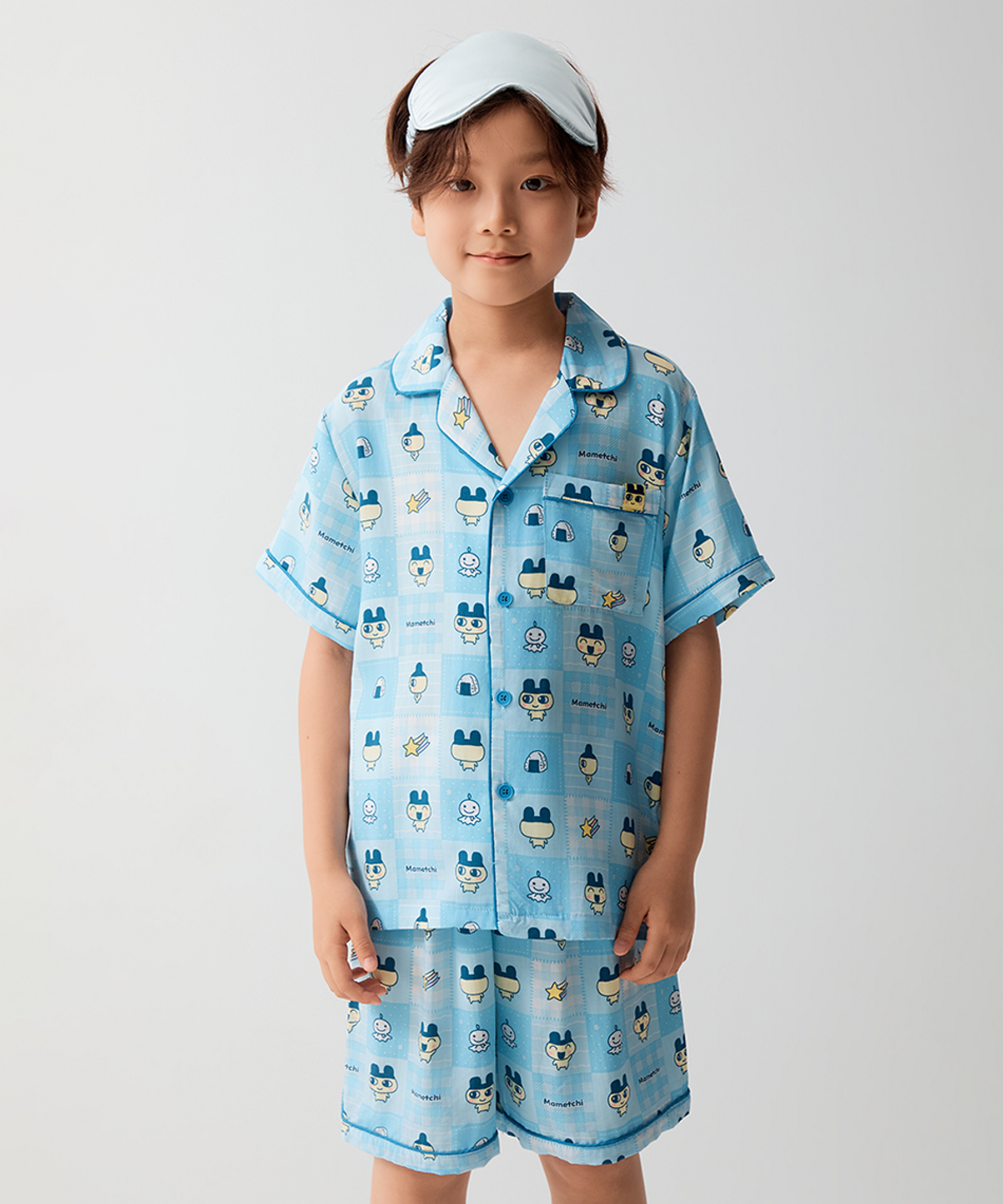 스파오 키즈(SPAO KIDS) [키즈] (다마고치) 반팔 파자마(Blue)_SPPPG37KU2