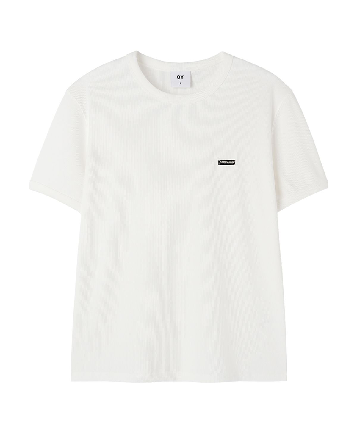오픈야드(오와이)(OPENYARD(OY)) METAL LOGO RIP TEE - WHITE