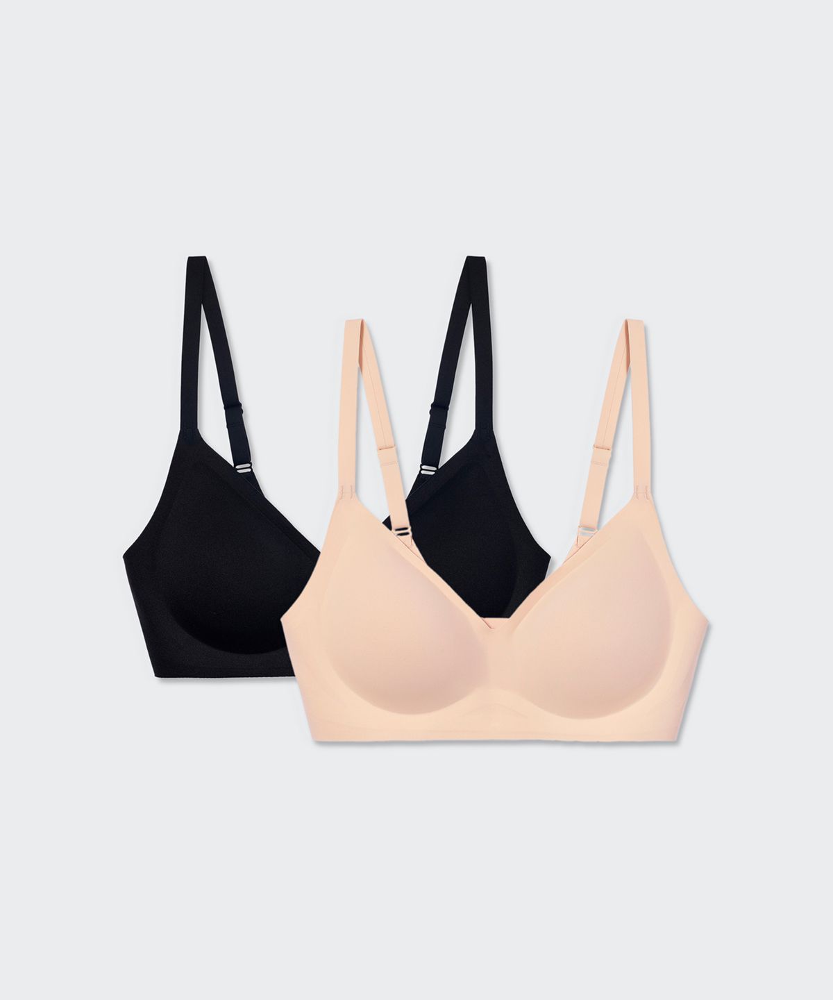 무신사 스탠다드 우먼(MUSINSA STANDARD WOMAN) 우먼즈 심리스 라이트 볼륨 브라 2팩