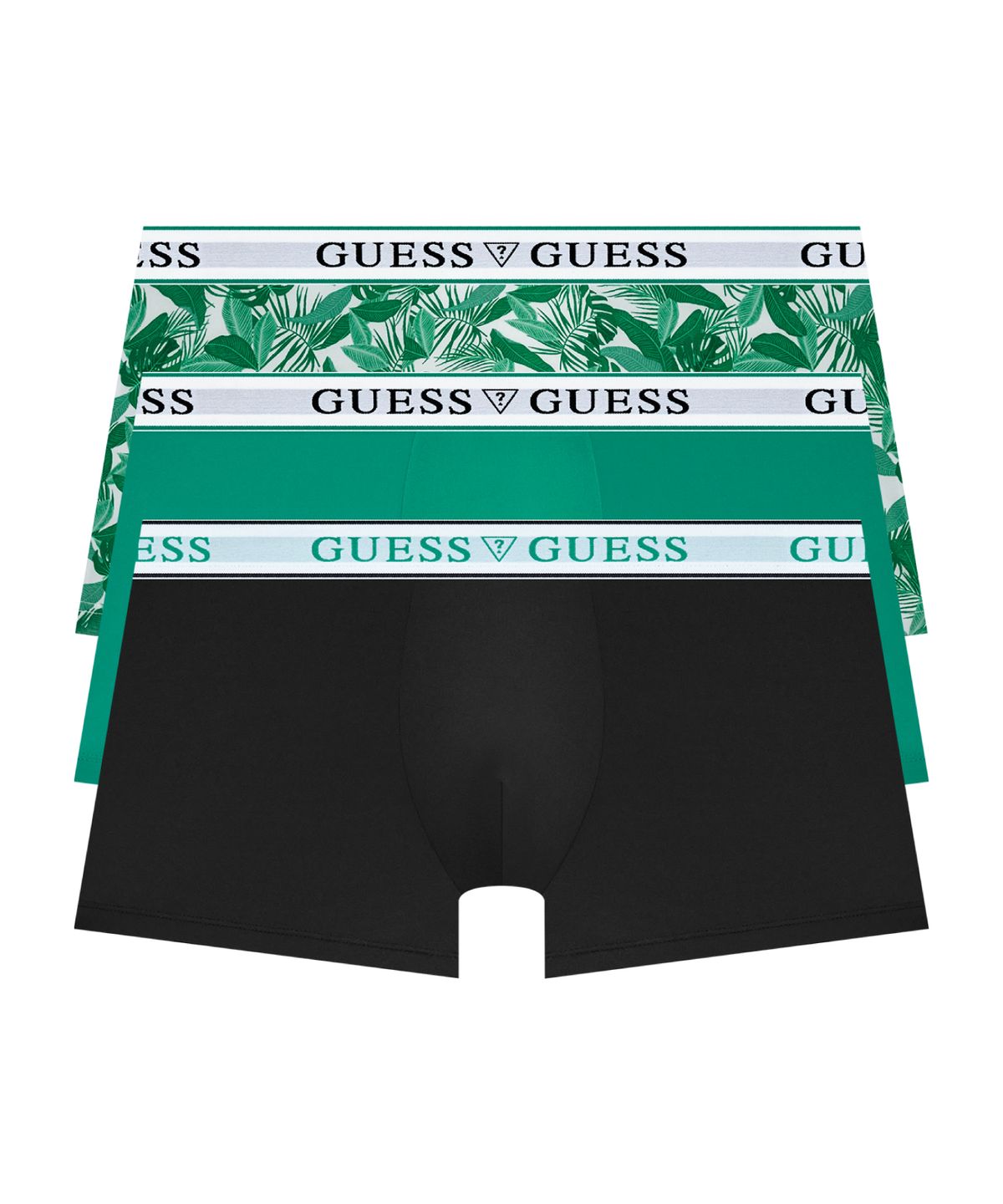 게스언더웨어(GUESS UNDERWEAR) 리프 믹스 드로즈 세트 3PACK (DNV/GY/LGY)