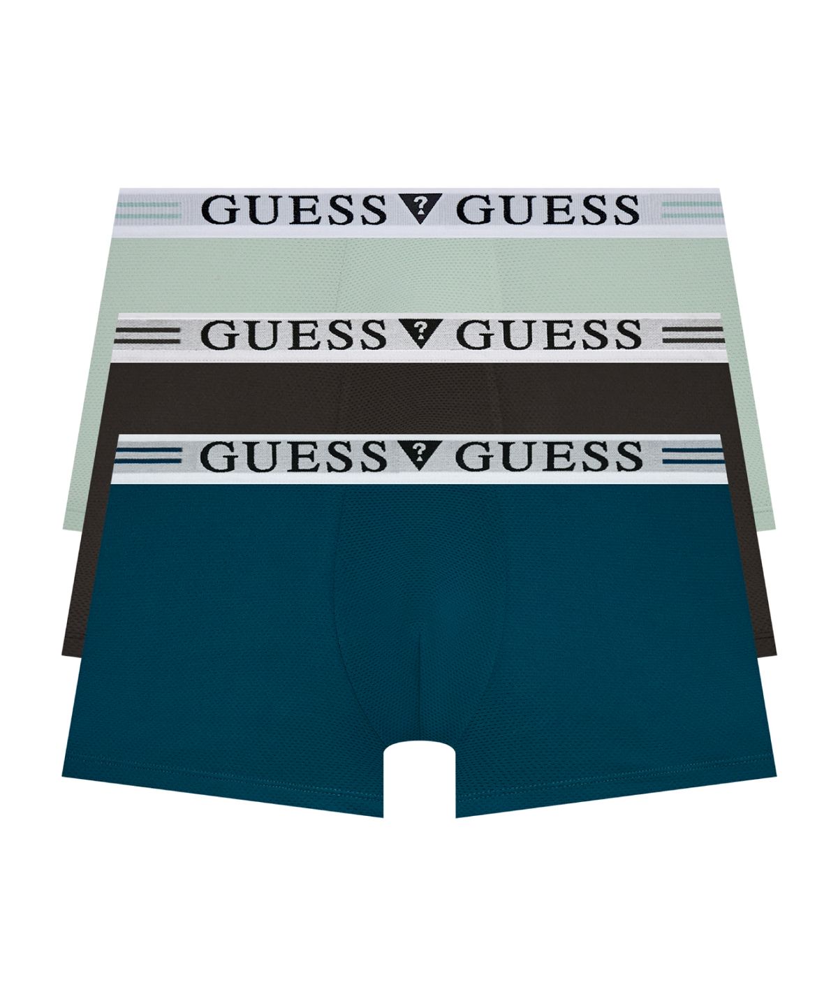 게스언더웨어(GUESS UNDERWEAR) 쿨 메쉬 더블라인 드로즈 세트 3PACK (DB/MT/BR)