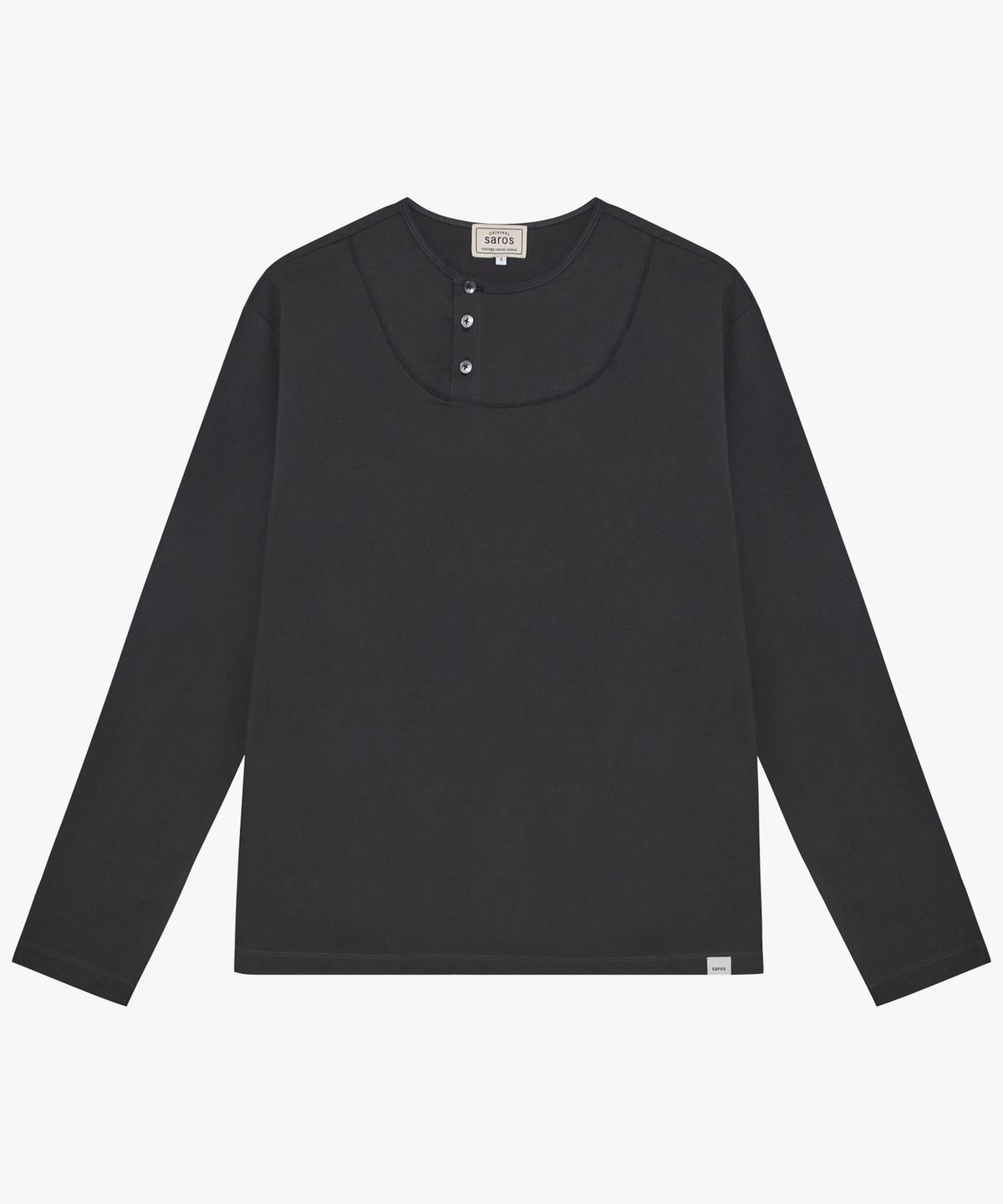 사로스(saros) Saros Button Sleeve - Charcoal(2)