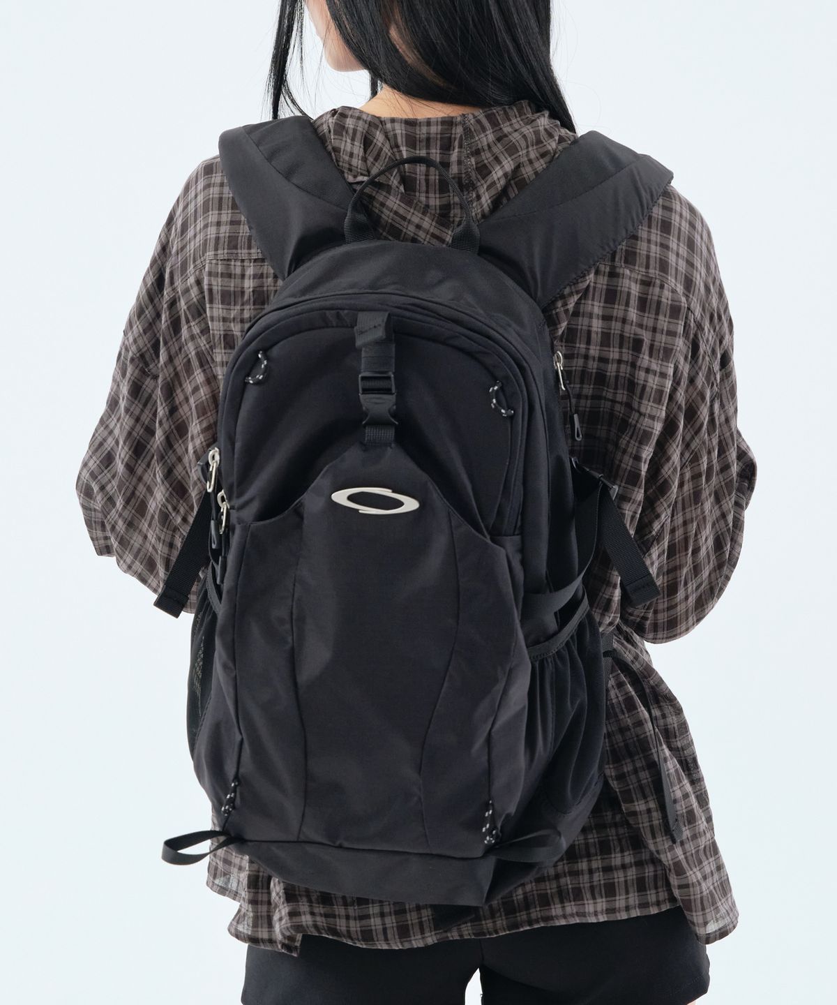 노이아고(NOIAGO) [최소윤X노이아고] NOI1885 나일론 더블 백팩 (블랙)