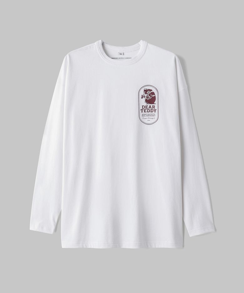 Loose Long Sleeve DT Bear Mark Tee