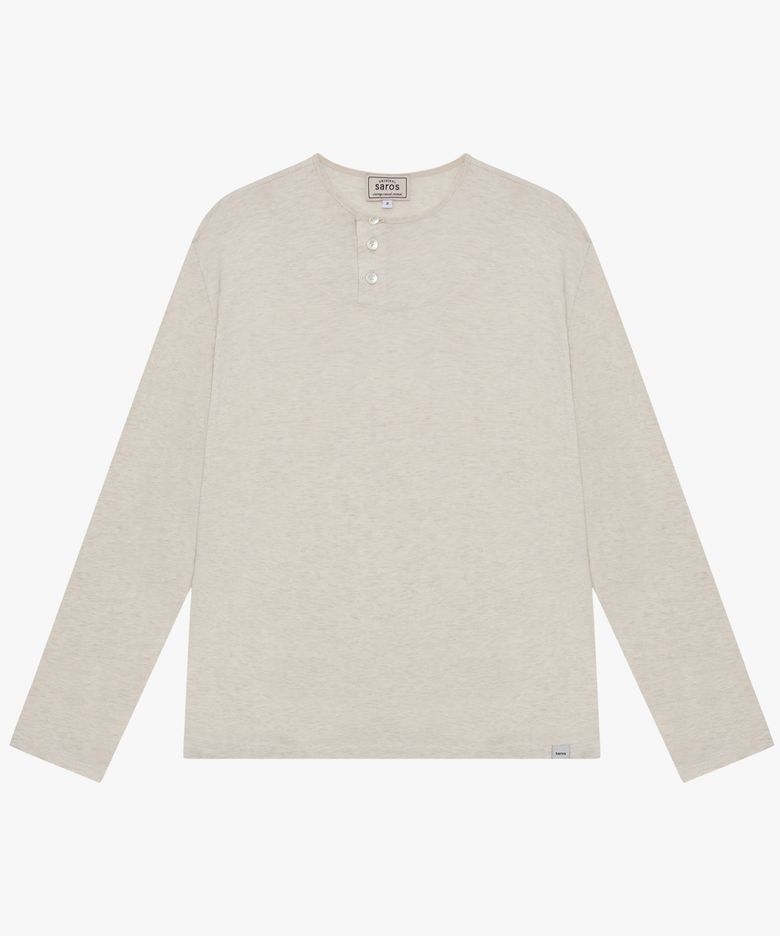Saros Button Sleeve - Ivory(2)