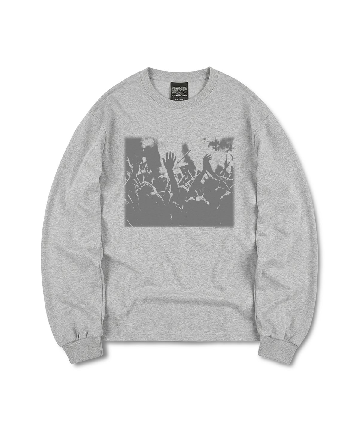 더트(DURT) HANDS UP LONG SLEEVE TEE (GREY)