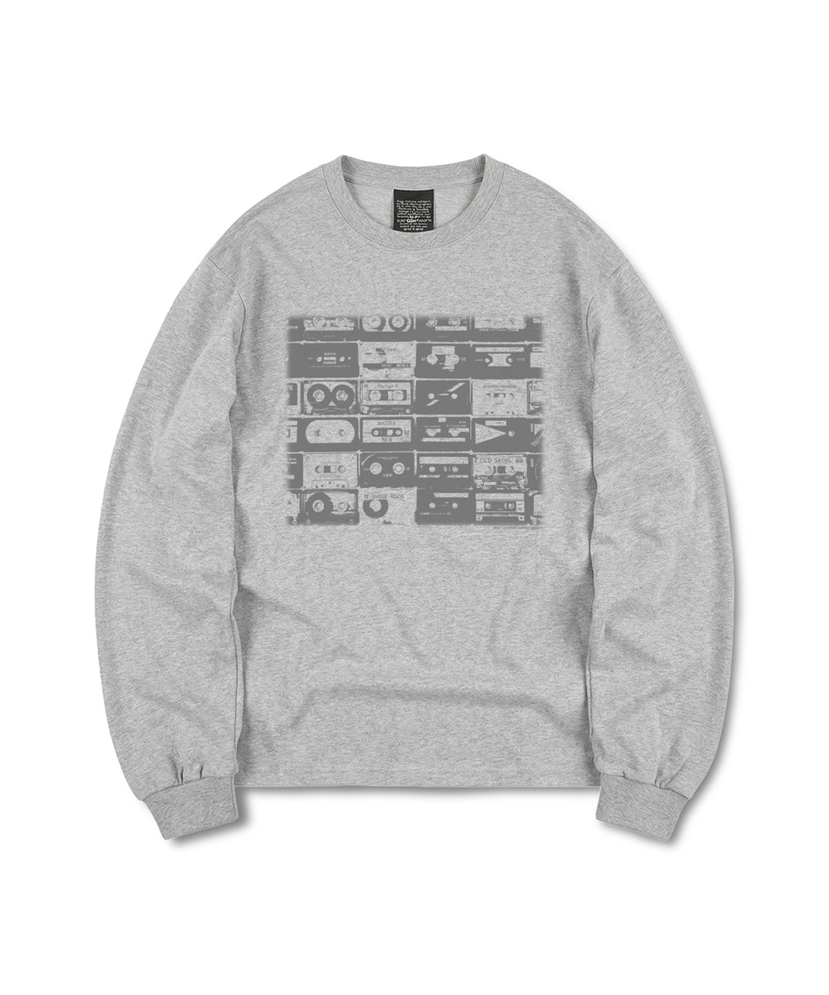 더트(DURT) TAPE LONG SLEEVE TEE (GREY)