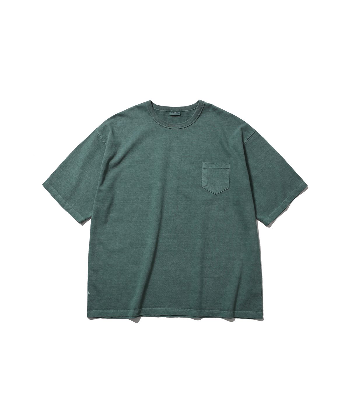 앵글런(ANGLAN) Essential Pocket Half Tee - Green
