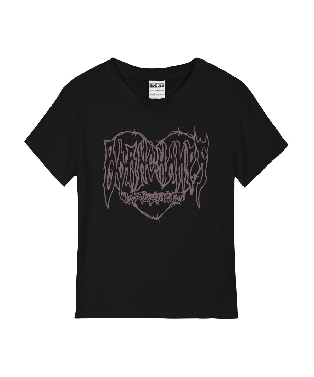 본챔스(BORN CHAMPS) [5 COLORS] THORNED HEARTS 여성 스탠다드 반팔티셔츠