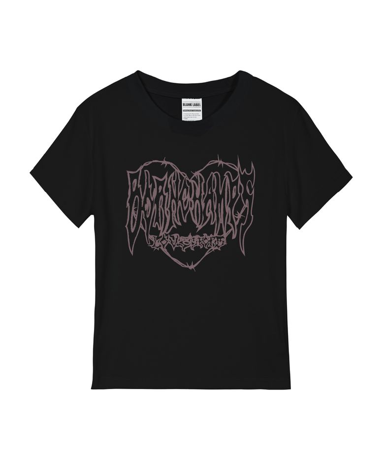 [5 COLORS] THORNED HEARTS 여성 스탠다드 반팔티셔츠