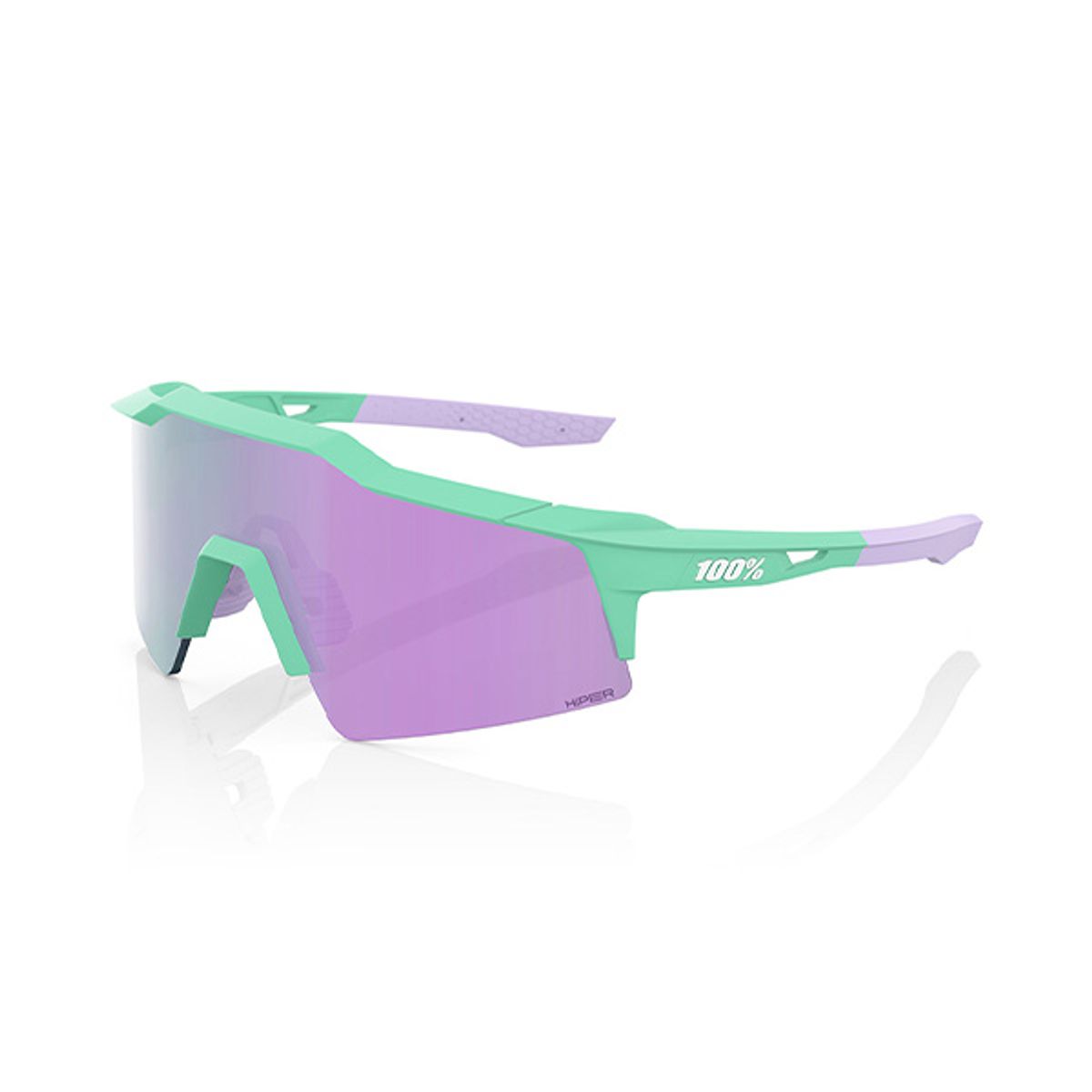 백퍼센트(100%) 스피드크래프트 SL 민트 - 하이퍼 라벤더 미러 렌즈