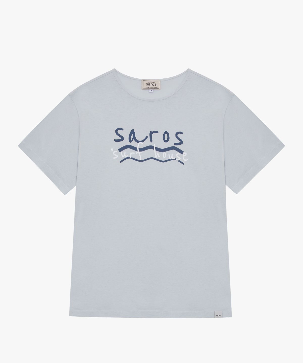 사로스(saros) Saros surf house T-shirt - Sky Blue(2)