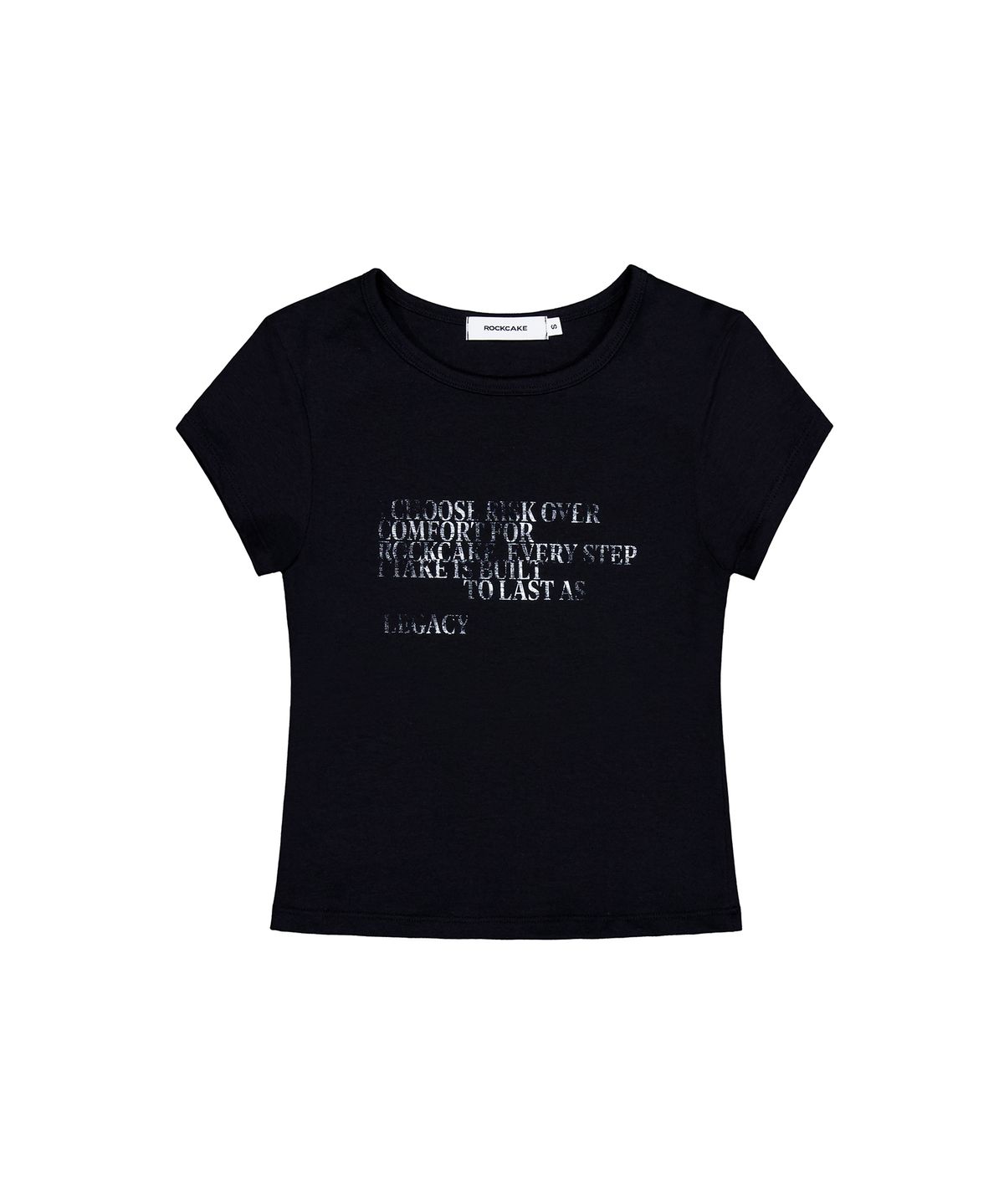 락케이크(ROCKCAKE) Legacy Crop Top - Black