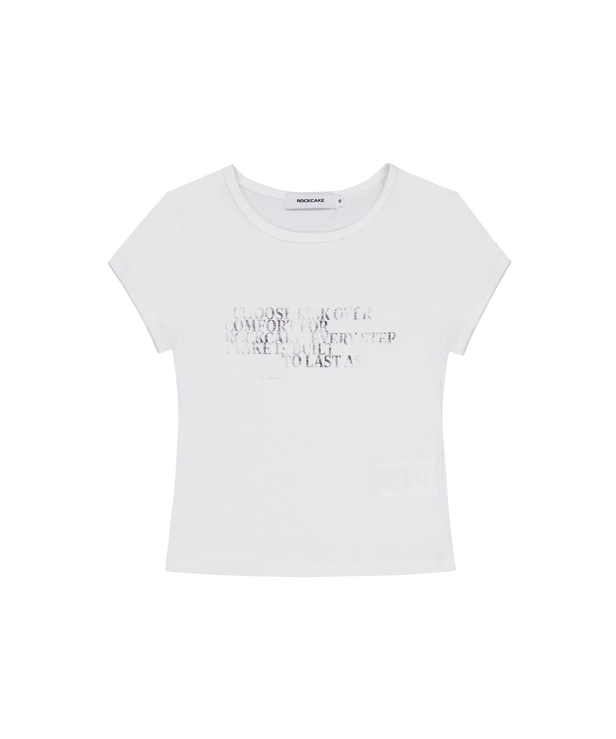 락케이크(ROCKCAKE) Legacy Crop Top - White