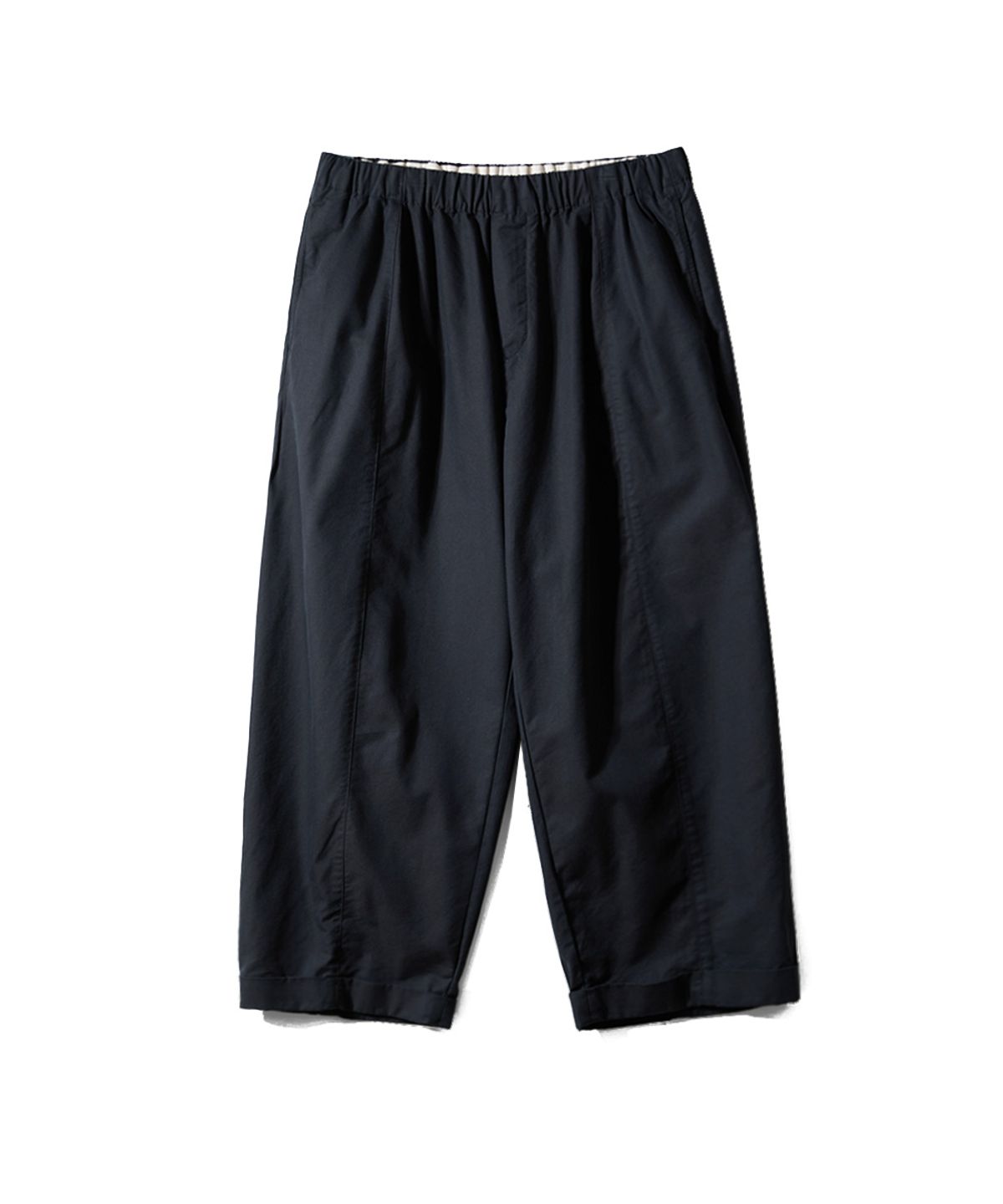홀리선(HORLISUN) Blossom Curved Barrel Pants Black