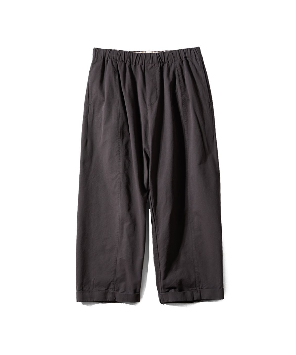홀리선(HORLISUN) Blossom Curved Barrel Pants Charcoal