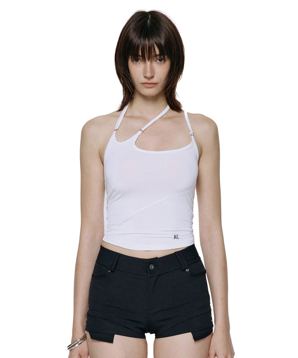 락케이크(ROCKCAKE) Slash Strap Sleeveless - White