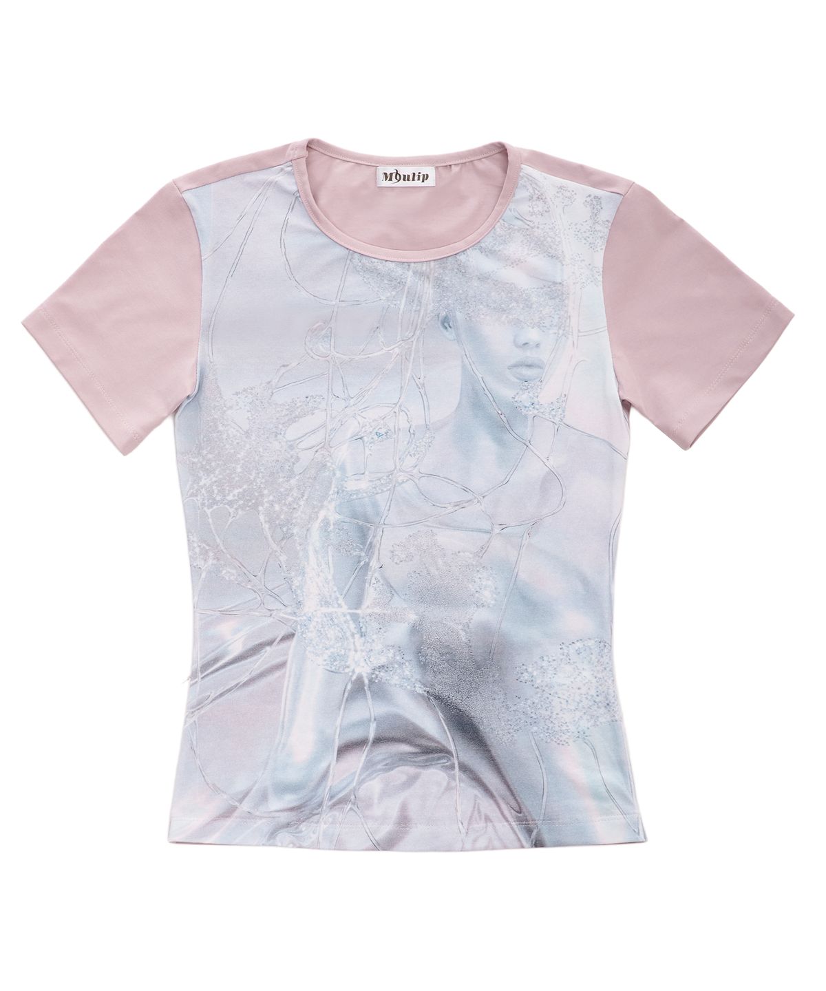 뮬립(MYULIP) GRAPHIC PRINT T-SHIRTS/PINK