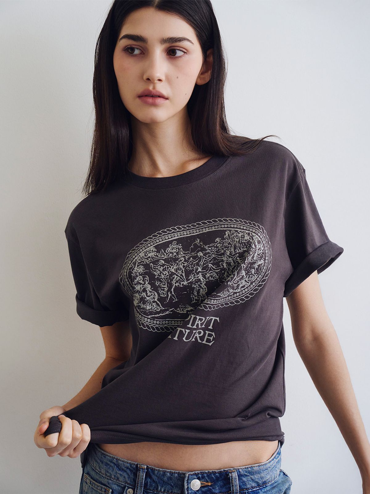웨이브유니온(WAVE UNION) Nymphs T-shirt Charcoal
