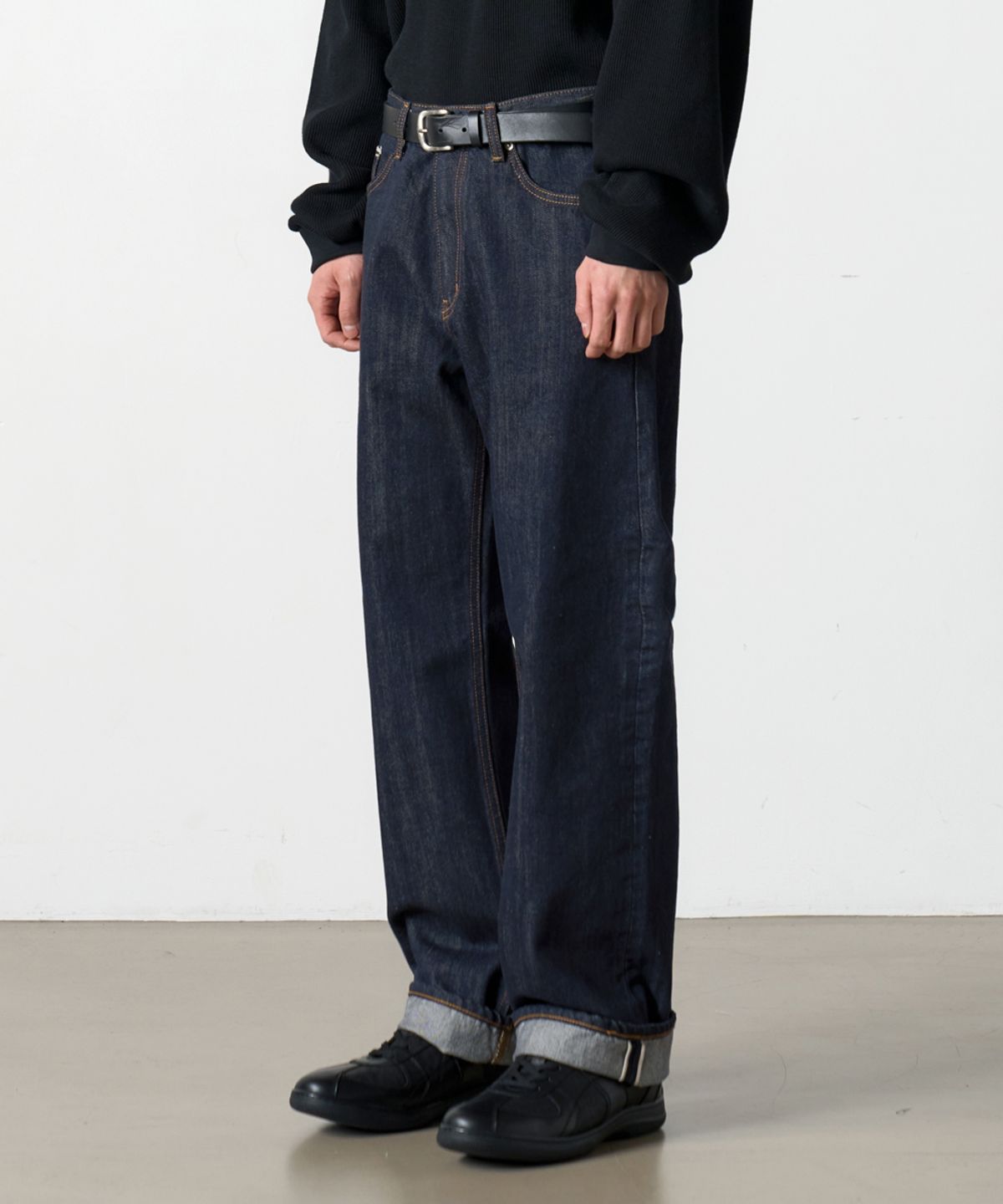 덴메이드(DENMADE) DEN0161 Non-Fade Selvedge Wide Fit (Indigo)