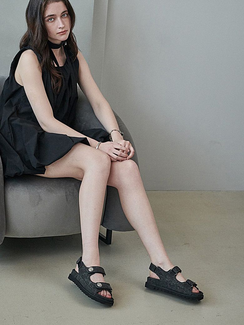 EO2626 Denim velcro sandals(2color)