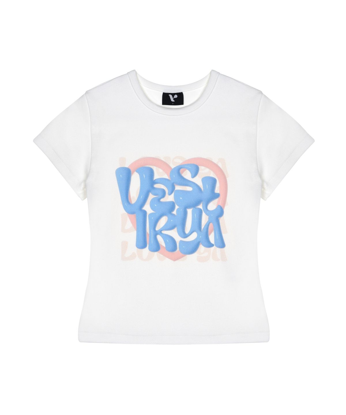 베스티리아(VESTIRYA) Jelly Logo Crop T-shirts