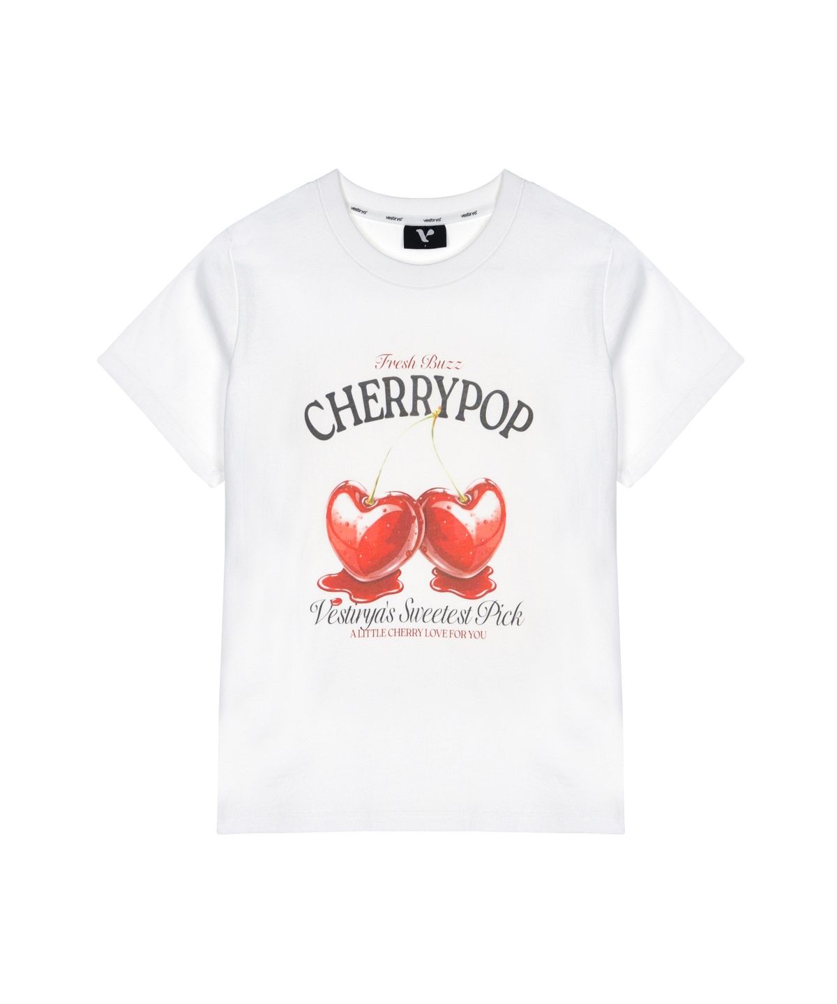 베스티리아(VESTIRYA) Cherry Pop T-shirts White