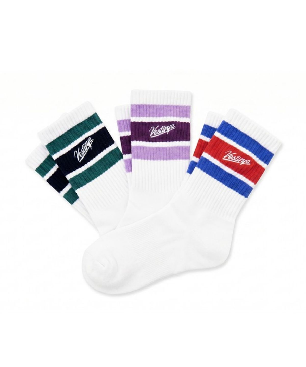 베스티리아(VESTIRYA) Leisure Stripe Socks (3 colors)