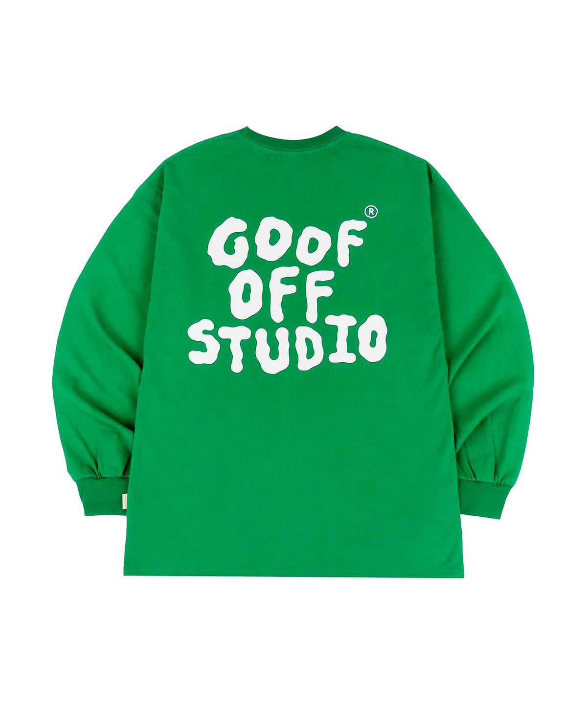 구프오프스튜디오(GOOFOFFSTUDIO) GOFS 메인 로고 롱 슬리브 - 그린