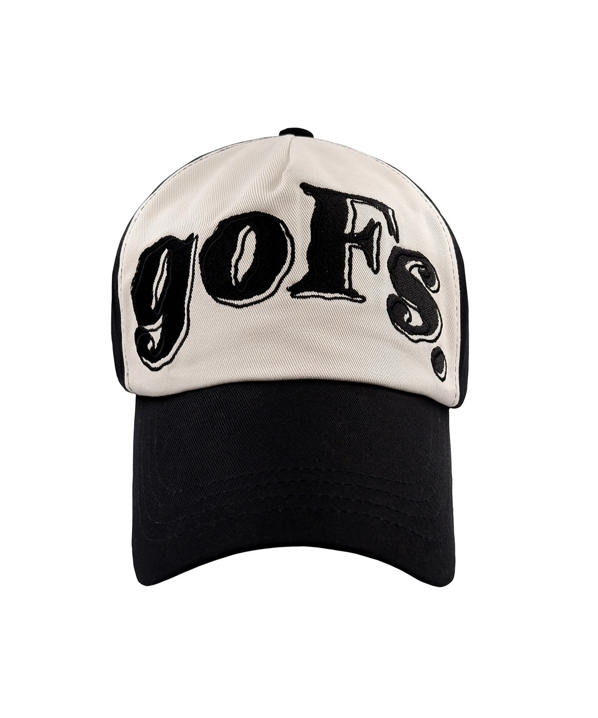 구프오프스튜디오(GOOFOFFSTUDIO) GOFS 로고 캡 - 블랙