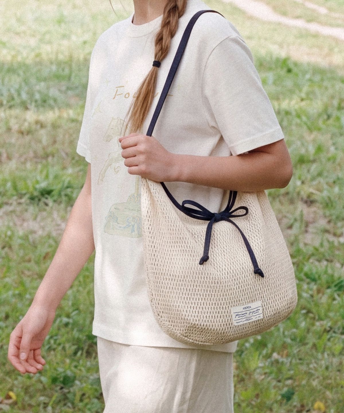 폴뉴아(FOLNUA) LEGER MESH ECO BAG (IVORY)