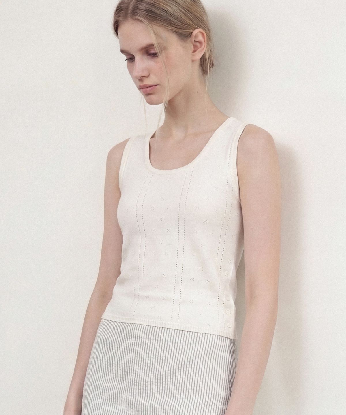 폴뉴아(FOLNUA) PETIT SOFT SLEEVELESS KNIT (IVORY)