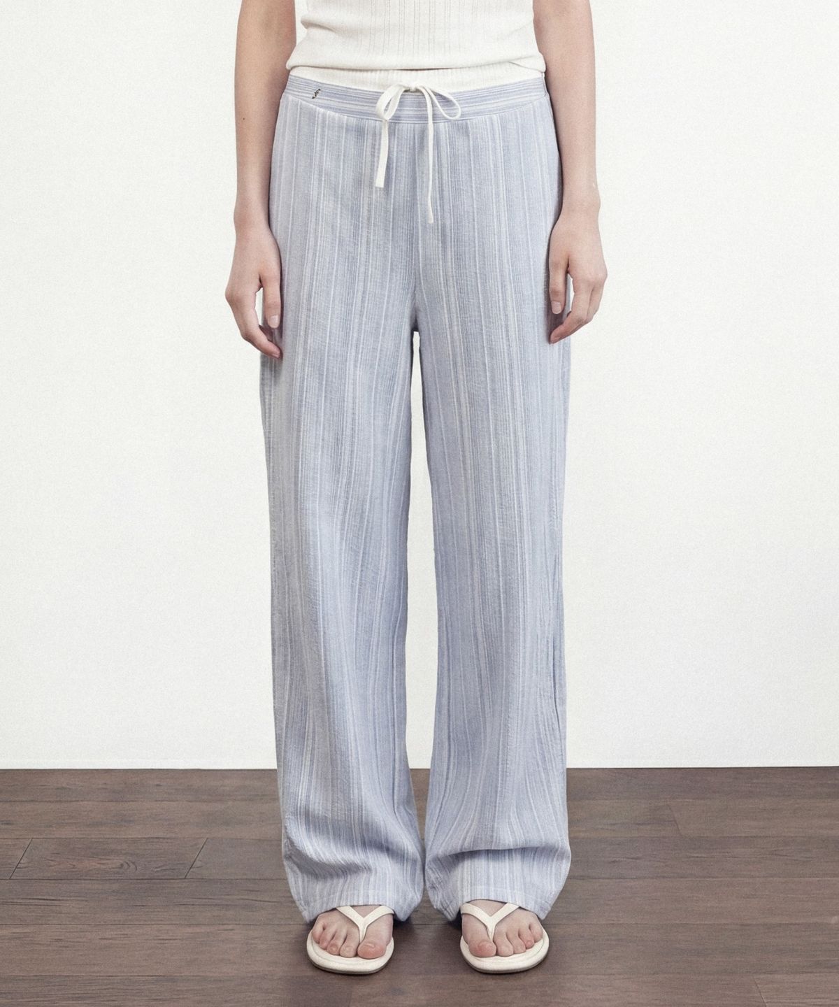 폴뉴아(FOLNUA) TERRE STRIPE PANTS (BLUE)