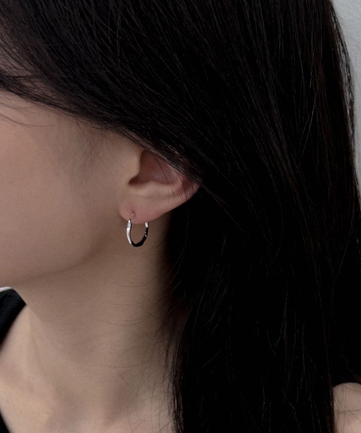 노시스(KNOSIS) [925 silver] 일립스 링 귀걸이