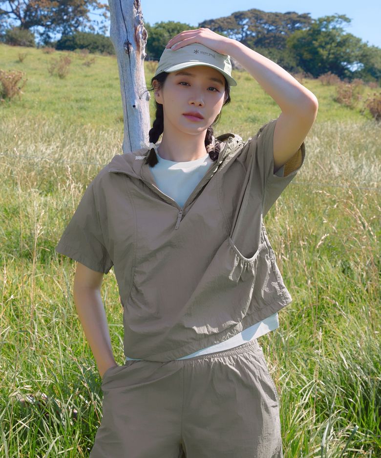 피코 선블록 초경량 여성 반팔 아노락 (S26MWTAN77) Vintage Gray