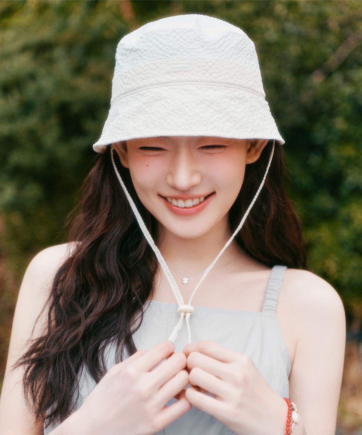 커버낫 우먼(COVERNAT WOMAN) 우먼 시어서커 버킷햇 아이보리