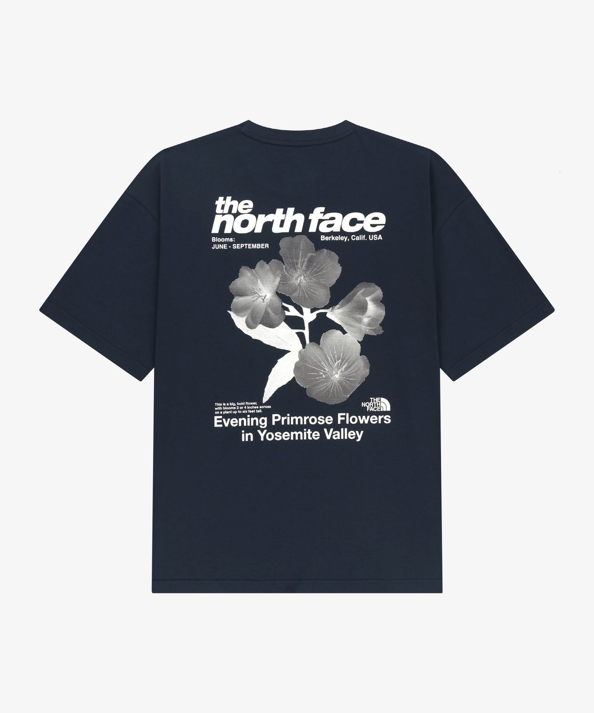 노스페이스(THE NORTH FACE) NT7US07J 와일드플라워 반팔 티 NAVY