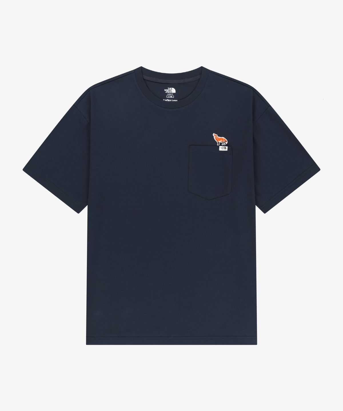 노스페이스(THE NORTH FACE) NT7US26M 페이블 포켓 반팔 티 DARK NAVY