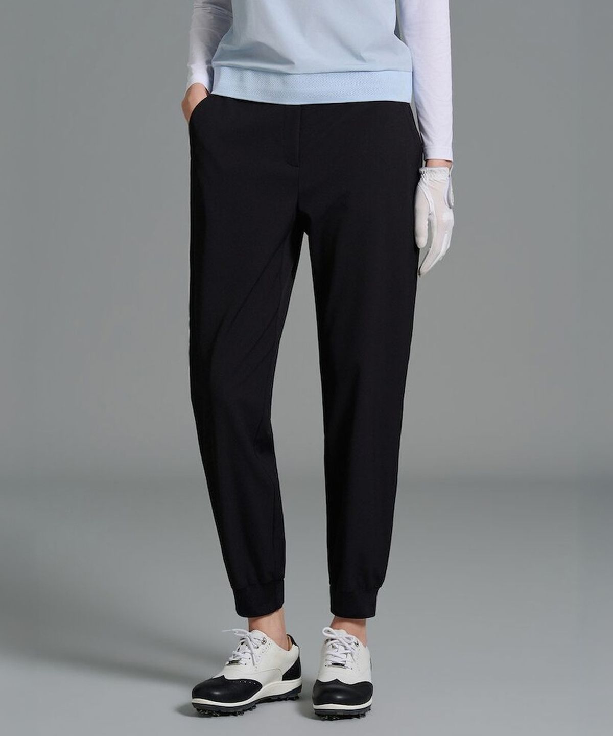 빈폴골프(BEANPOLE GOLF) [B_under] 여성 원포인트 조거 팬츠 - 블랙