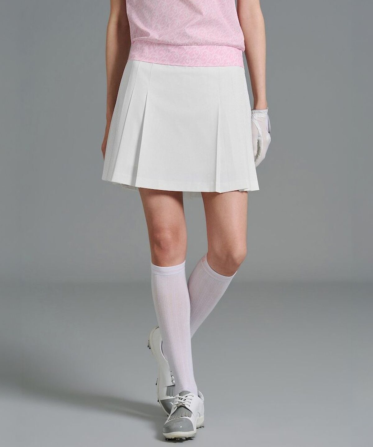빈폴골프(BEANPOLE GOLF) [B_under] 여성 타공 주름 매너 큐롯 - 화이트