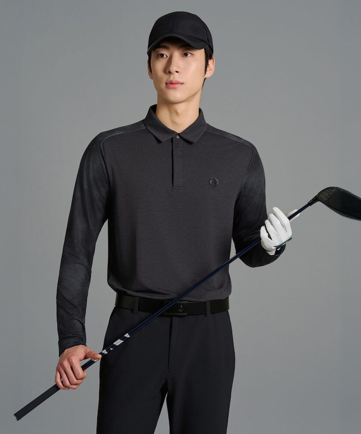 빈폴골프(BEANPOLE GOLF) [B_under] 남성 클라우디 패턴 AIO - 블랙