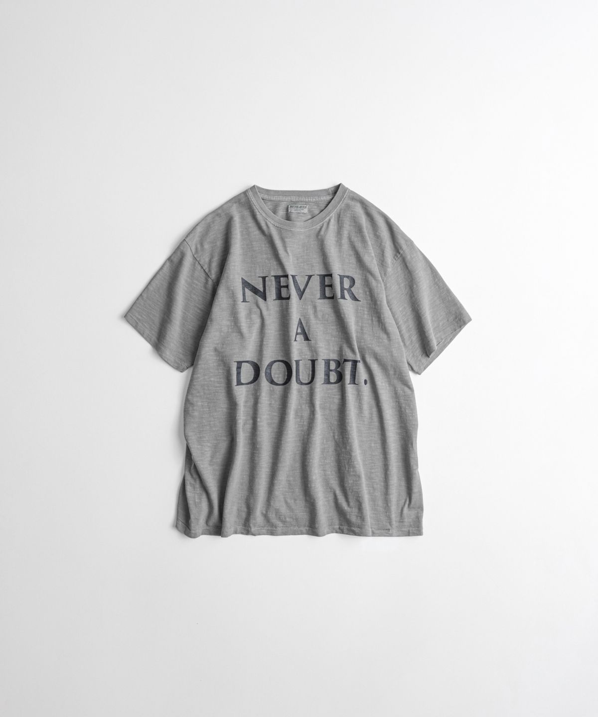 비헤비어(BEHEAVYER) 19XX GRAPHIC TUBLAR T-SHIRTS vintage grey