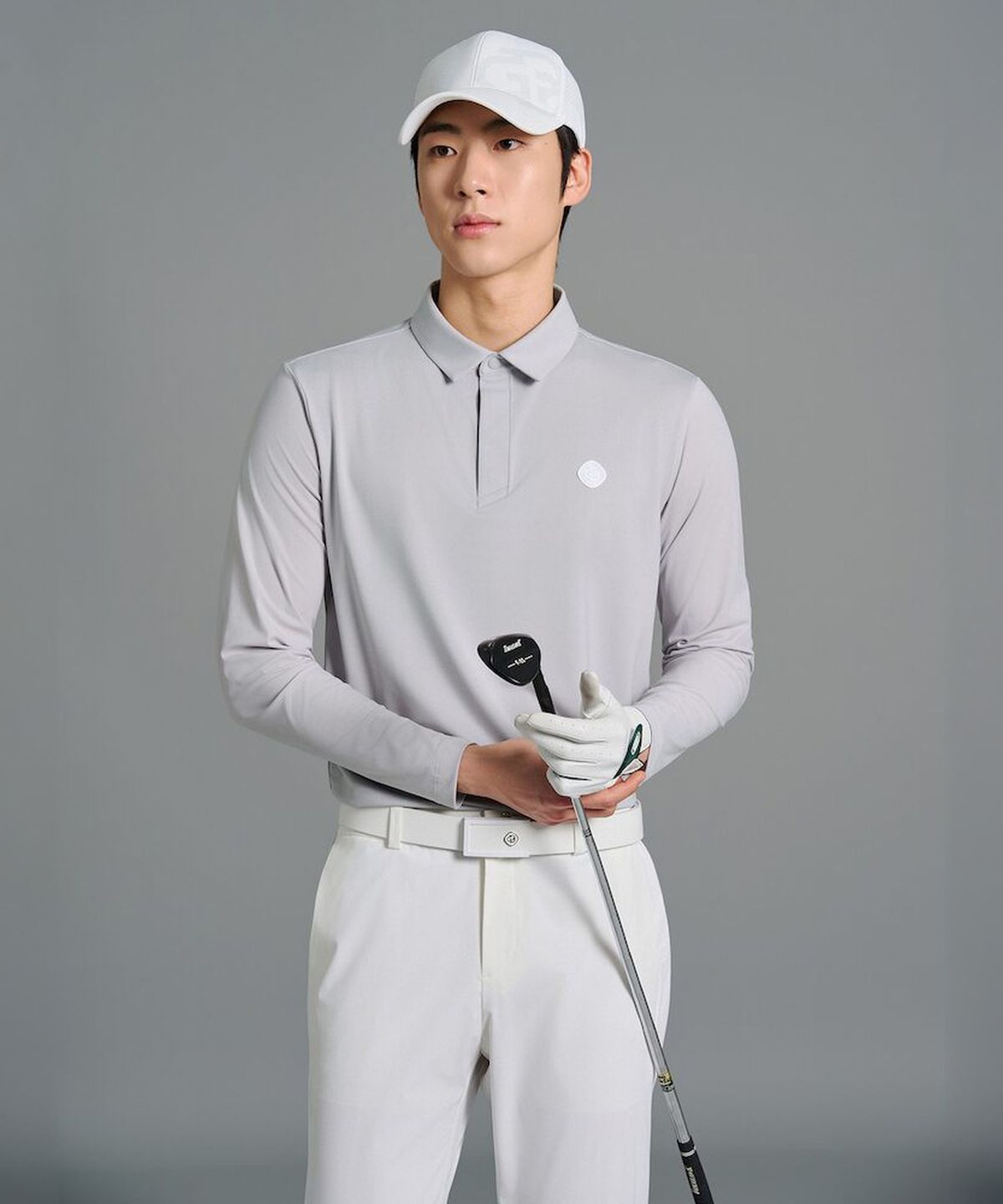 빈폴골프(BEANPOLE GOLF) [B_under] 남성 냉감 소매 AIO - 라이트 그레이