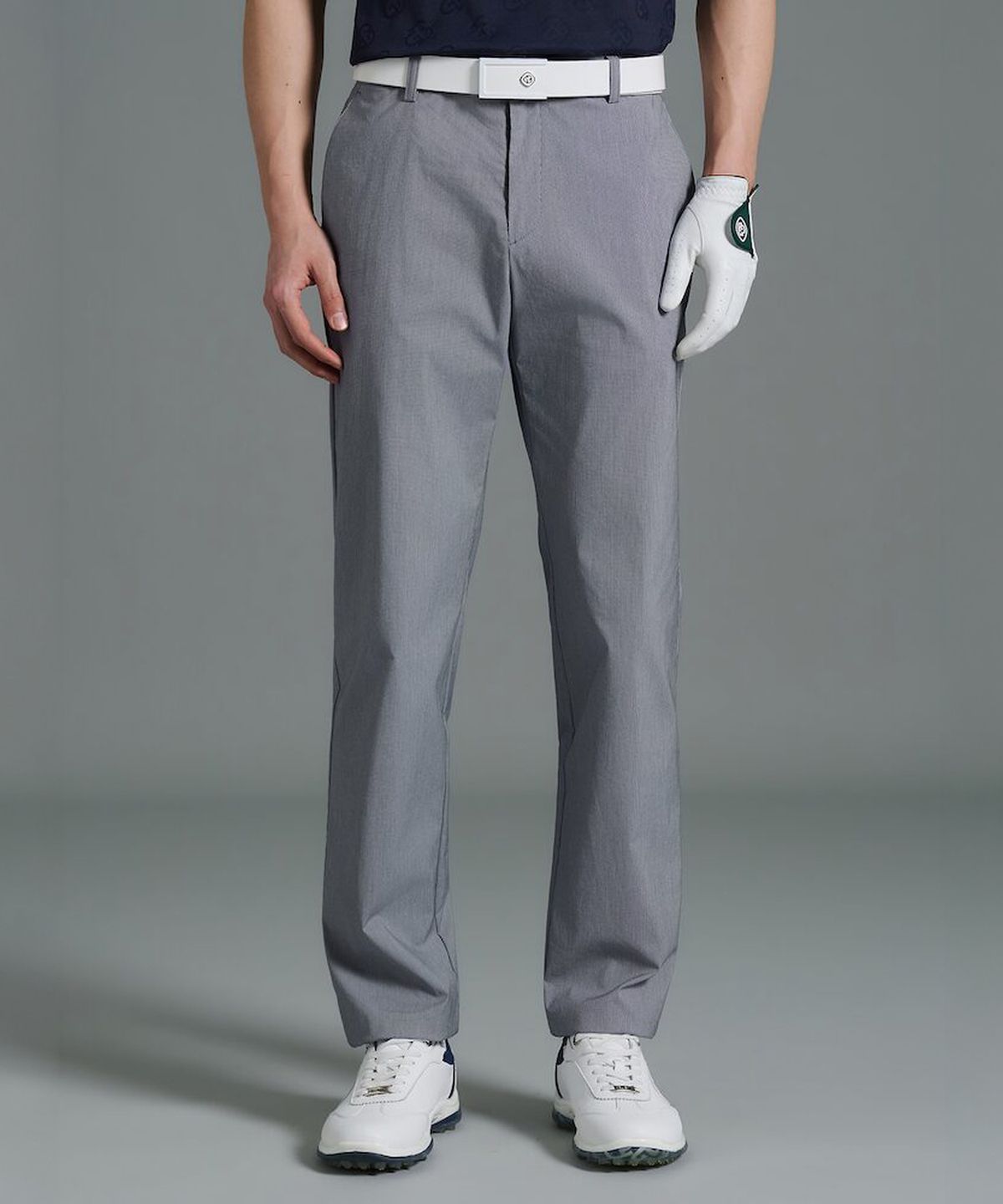 빈폴골프(BEANPOLE GOLF) 남성 여름 잔패턴 스트레이트 팬츠 - 라이트 그레이