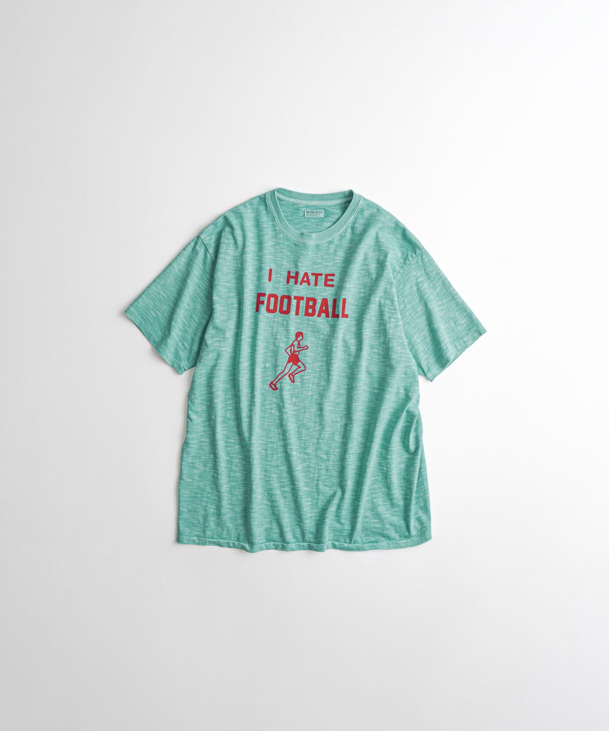 비헤비어(BEHEAVYER) 19XX GRAPHIC TUBLAR T-SHIRTS turquoise