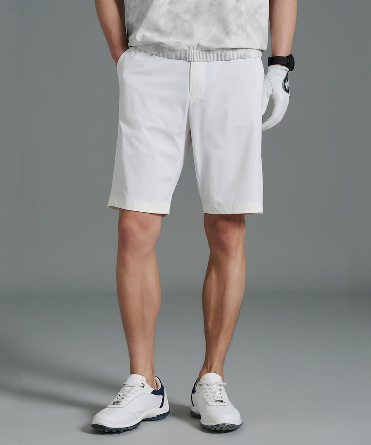 빈폴골프(BEANPOLE GOLF) [B_under] 남성 여름 하프 팬츠 - 화이트