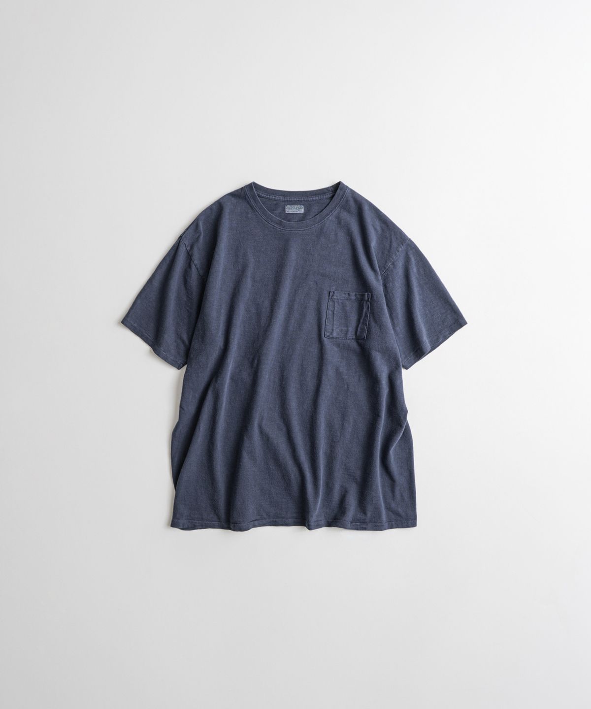 비헤비어(BEHEAVYER) SLUB COTTON TUBLAR T-SHIRTS purple navy