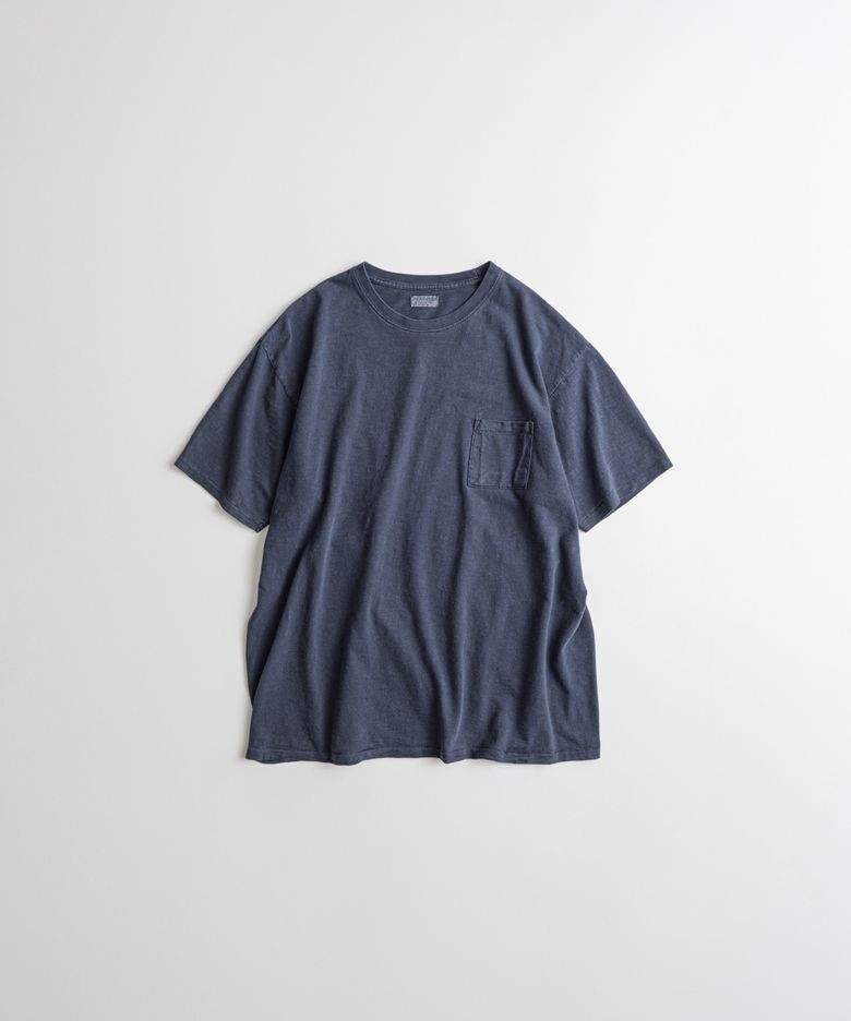 SLUB COTTON TUBLAR T-SHIRTS purple navy
