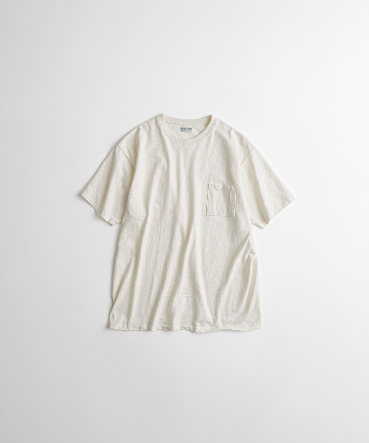 비헤비어(BEHEAVYER) SLUB COTTON TUBLAR T-SHIRTS natural